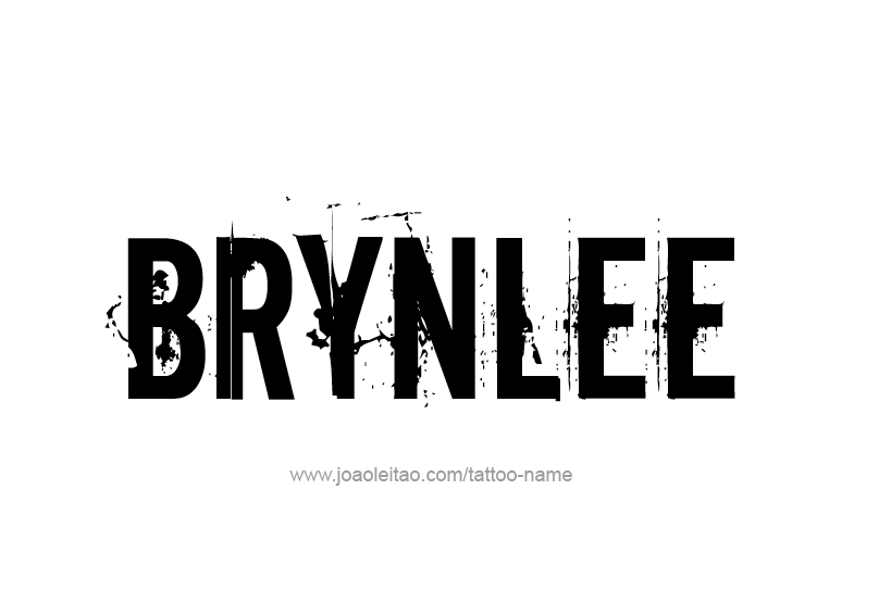 Tattoo Design Name Brynlee  