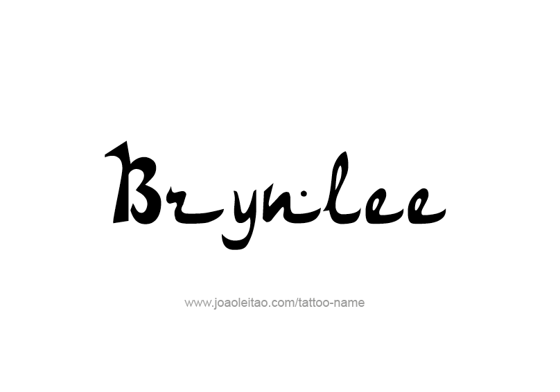 Tattoo Design Name Brynlee  