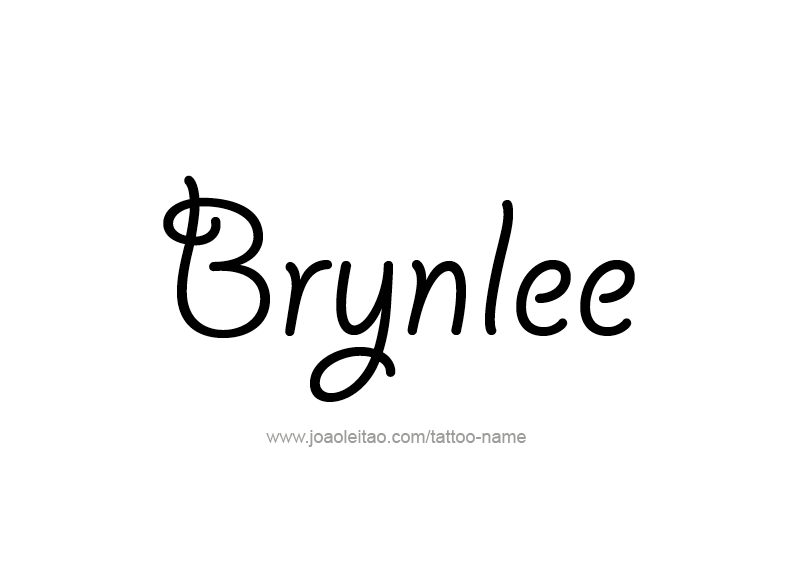 Tattoo Design Name Brynlee  