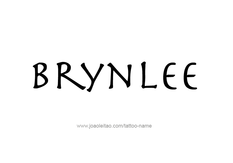 Tattoo Design Name Brynlee  