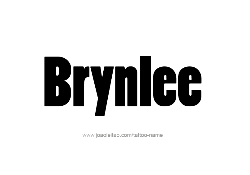 Tattoo Design Name Brynlee  