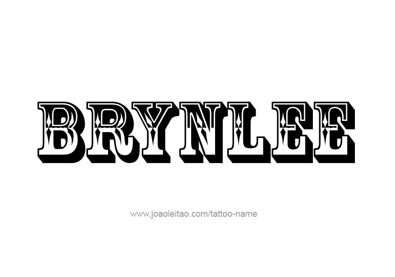 Tattoo Design Name Brynlee  