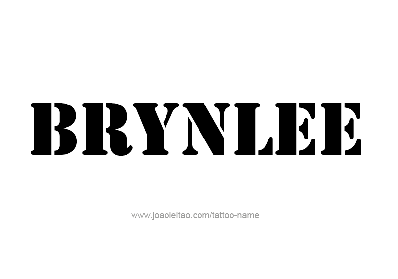 Tattoo Design Name Brynlee  