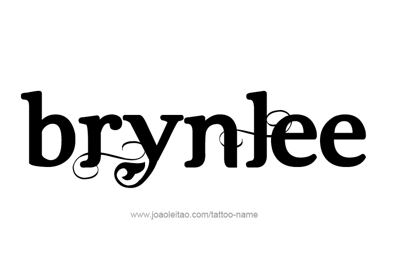 Tattoo Design Name Brynlee  