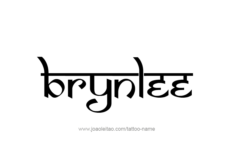 Brynlee Name Tattoo Designs