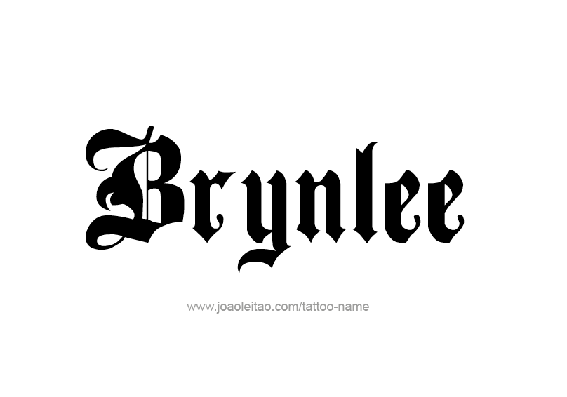 Tattoo Design Name Brynlee  