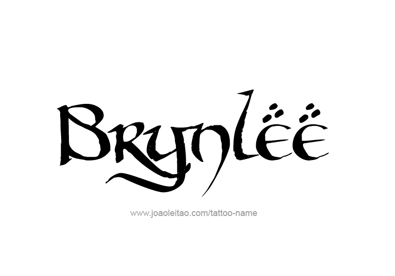 Tattoo Design Name Brynlee  