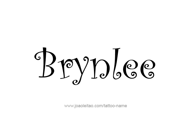 Tattoo Design Name Brynlee  