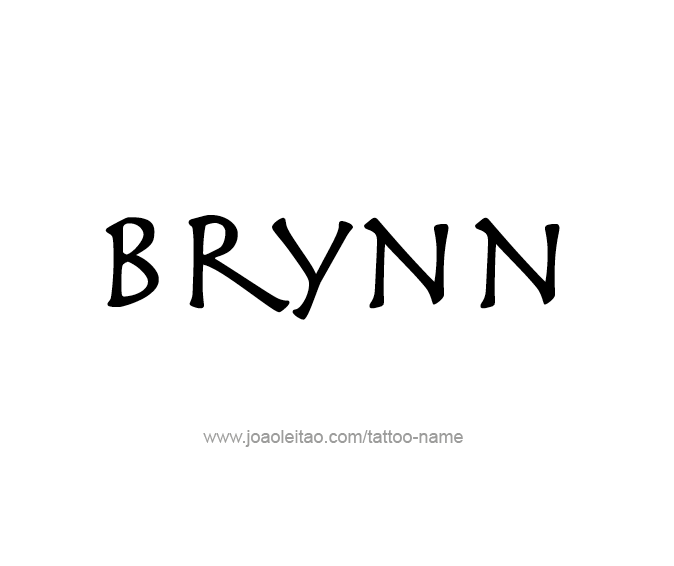 Tattoo Design Name Brynn  