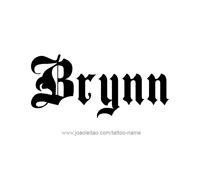 Tattoo Design Name Brynn  