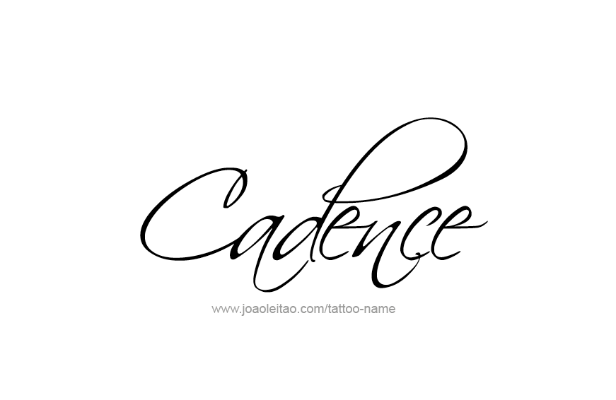 Tattoo Design Name Cadence  