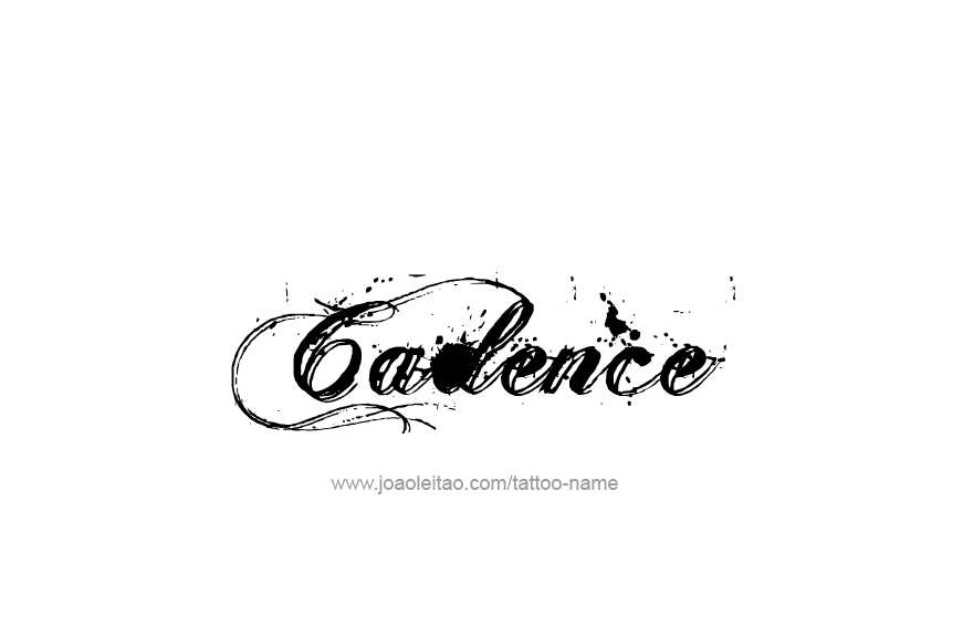 Tattoo Design Name Cadence  