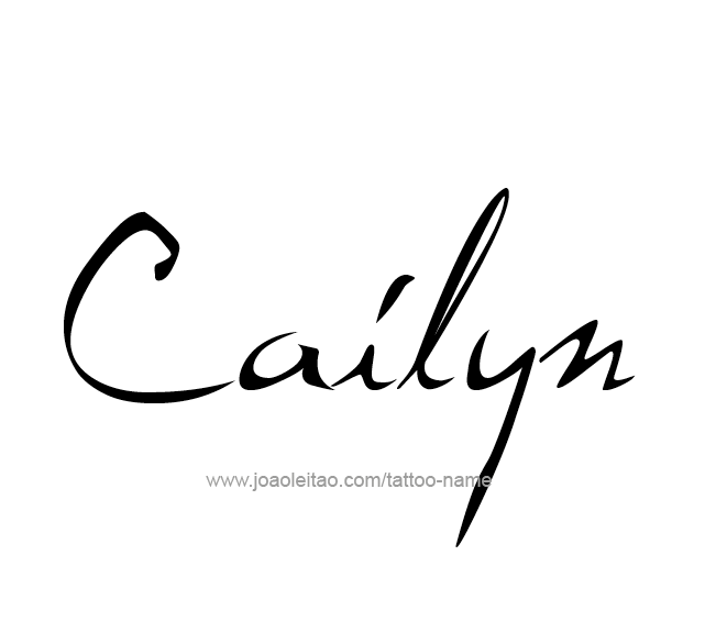 Tattoo Design Name Cailyn  