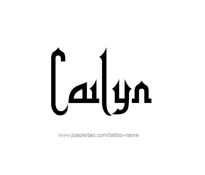 Tattoo Design Name Cailyn  