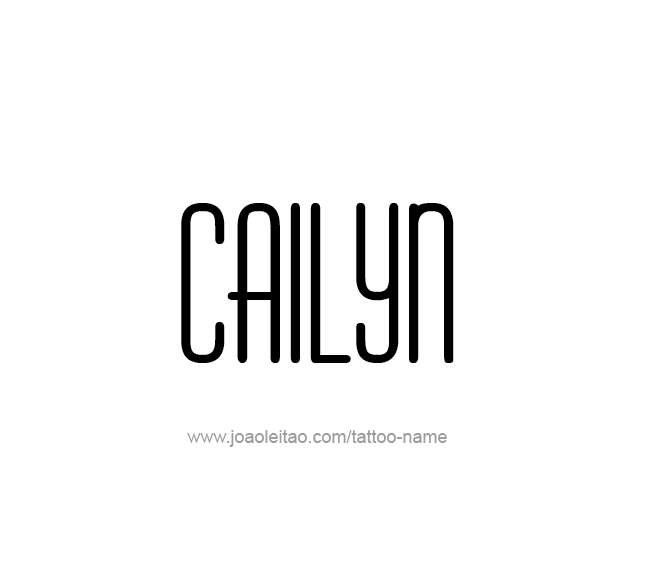 Tattoo Design Name Cailyn  