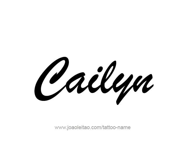 Tattoo Design Name Cailyn  