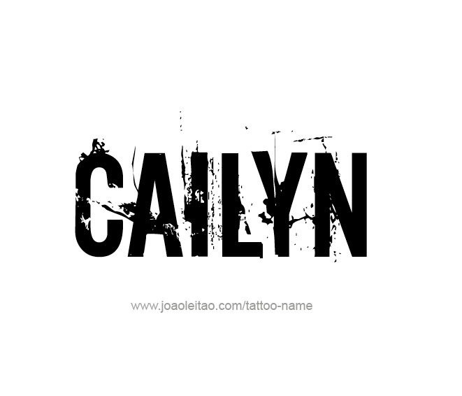 Tattoo Design Name Cailyn  