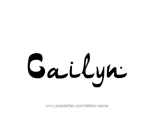 Tattoo Design Name Cailyn  