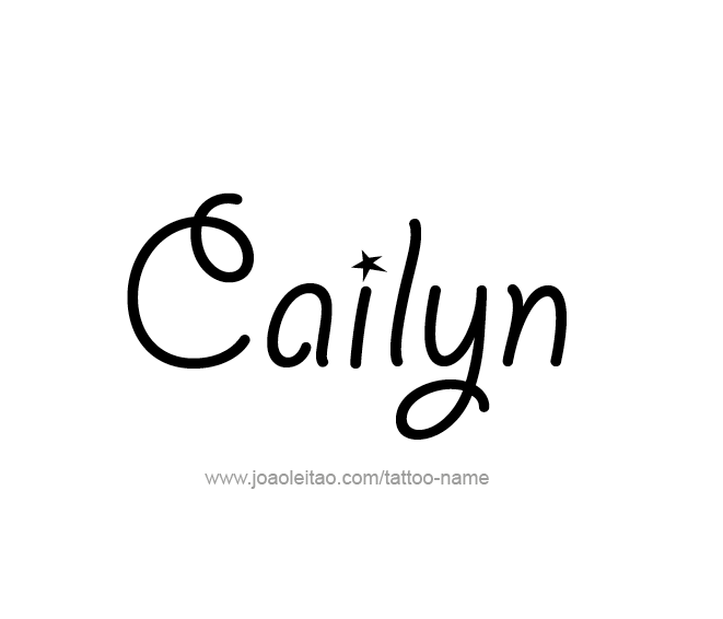 Tattoo Design Name Cailyn  