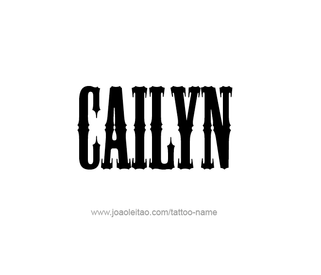 Tattoo Design Name Cailyn  