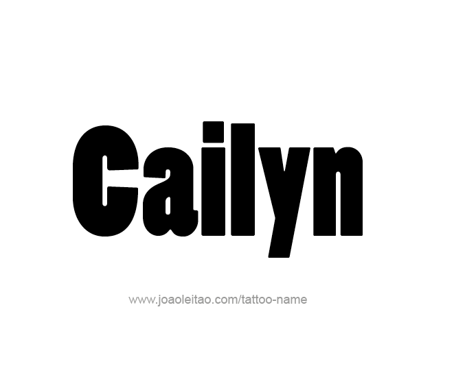 Tattoo Design Name Cailyn  