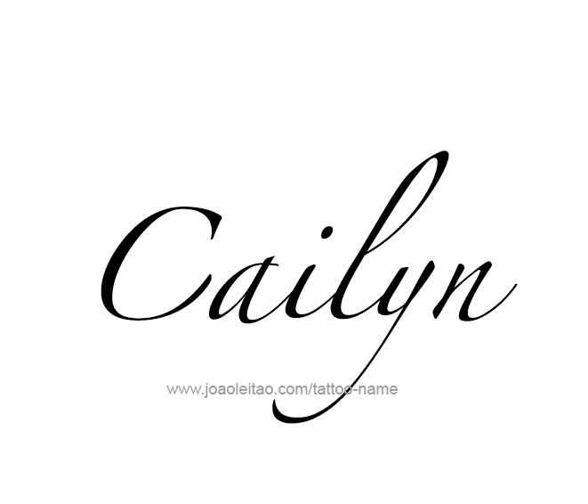 Tattoo Design Name Cailyn  