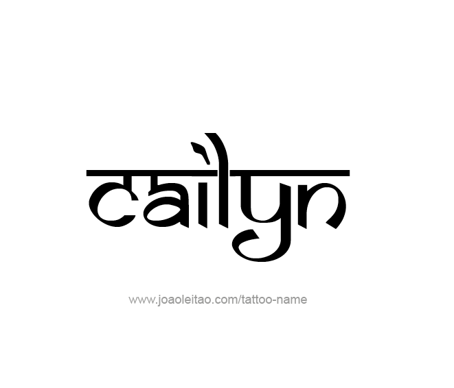 Tattoo Design Name Cailyn  