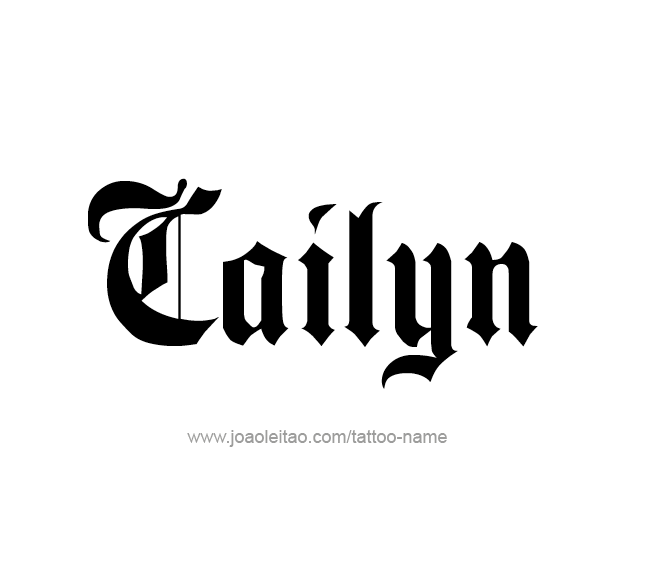 Tattoo Design Name Cailyn  