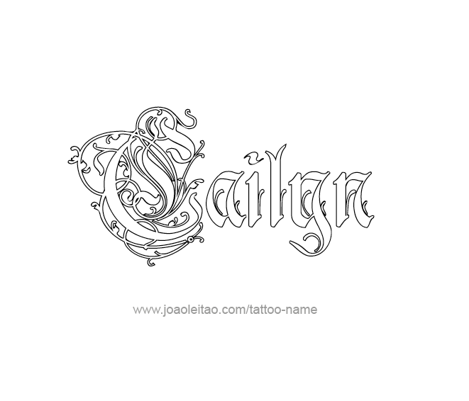 Tattoo Design Name Cailyn  