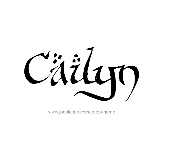 Tattoo Design Name Cailyn  