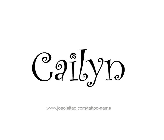 Tattoo Design Name Cailyn  