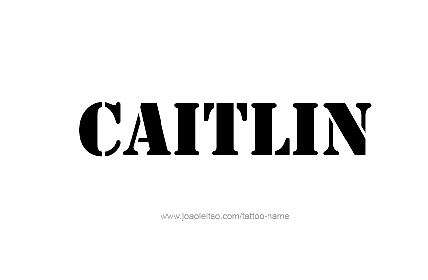 Tattoo Design Name Caitlin  