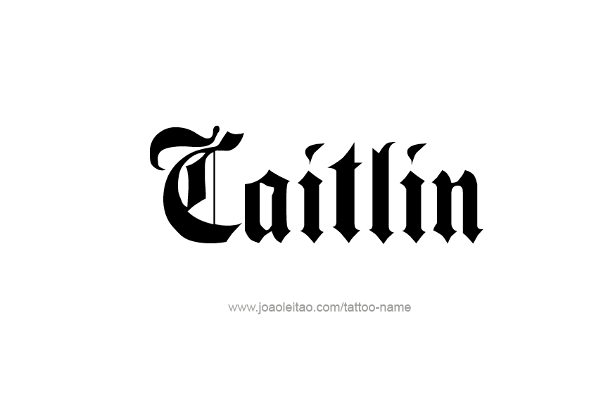 Tattoo Design Name Caitlin  