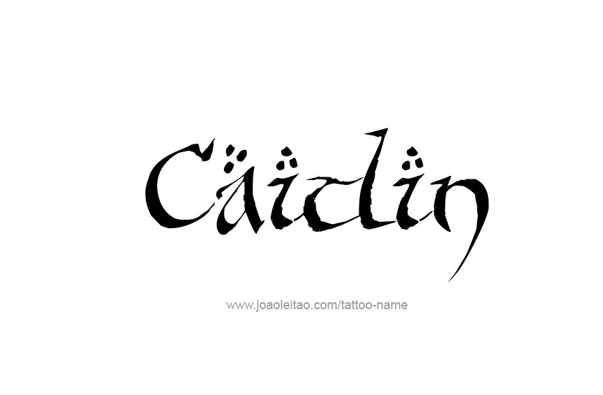 Tattoo Design Name Caitlin  