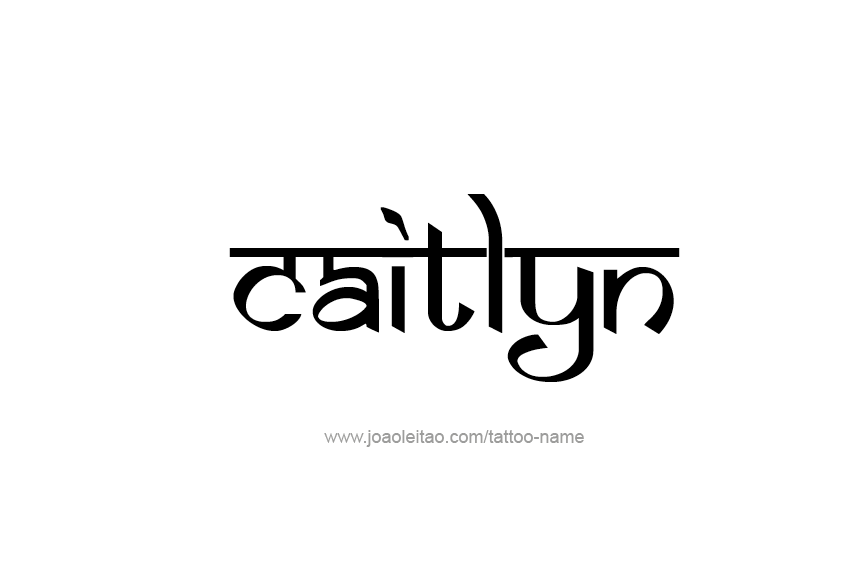 Tattoo Design Name Caitlyn  