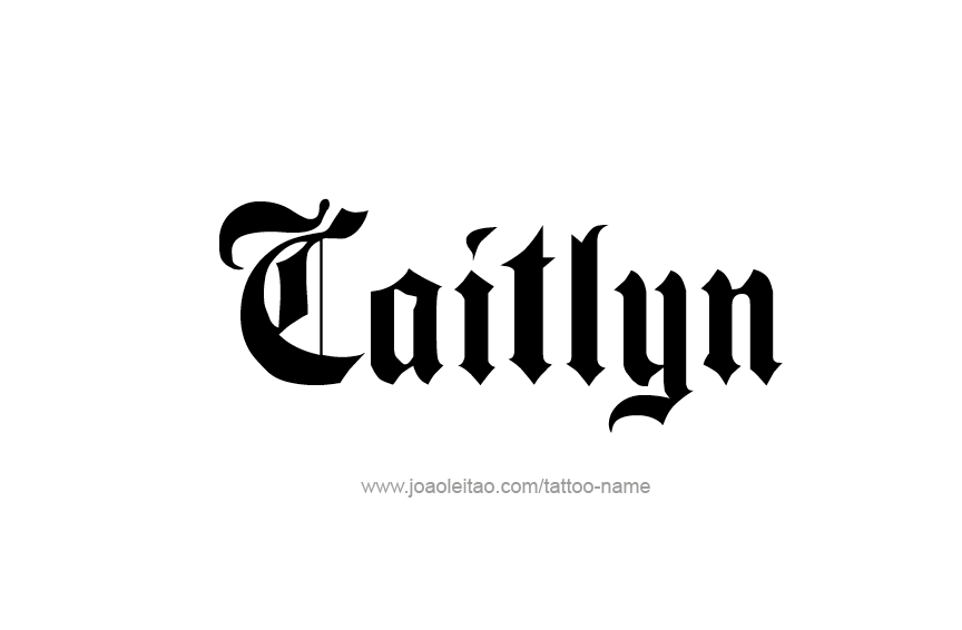 Tattoo Design Name Caitlyn  