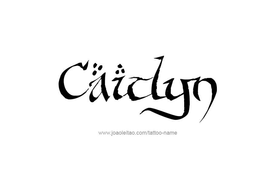 Tattoo Design Name Caitlyn  