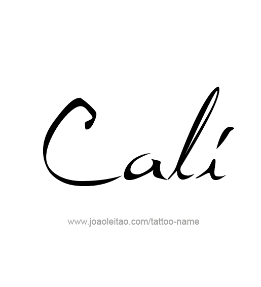 Tattoo Design Name Cali  