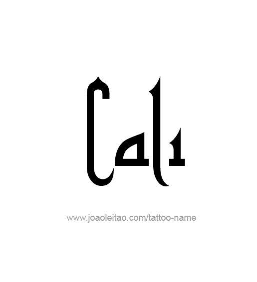 Tattoo Design Name Cali  