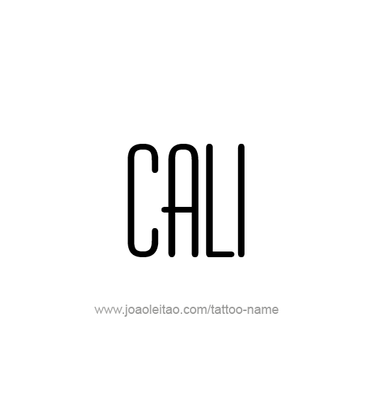 Tattoo Design Name Cali  