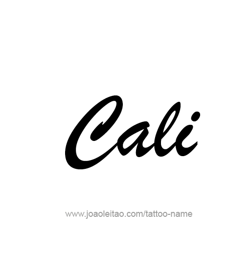 Tattoo Design Name Cali  