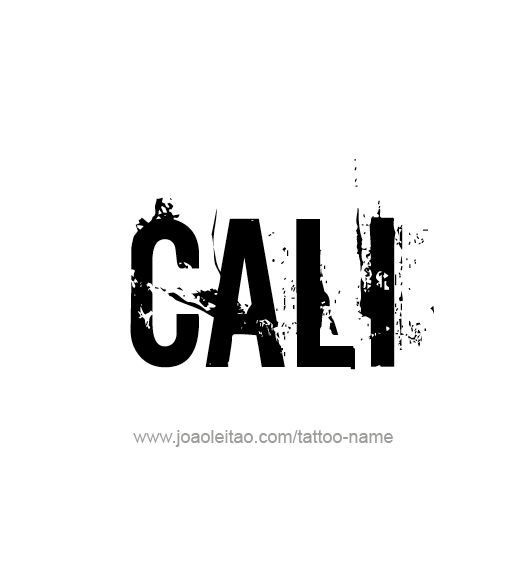 Tattoo Design Name Cali  