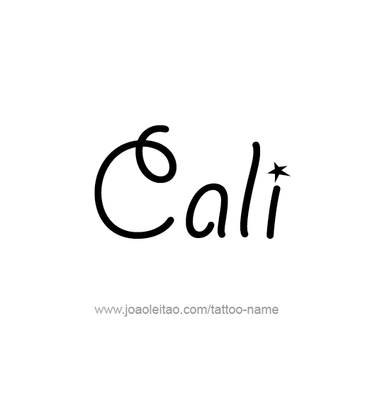 Tattoo Design Name Cali  