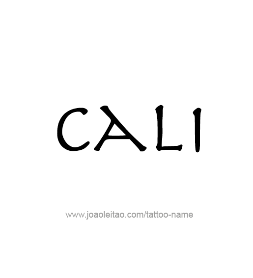 Tattoo Design Name Cali  