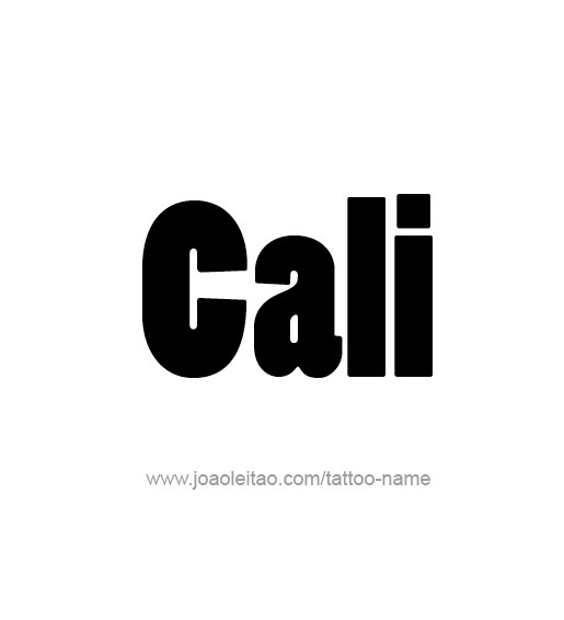 Tattoo Design Name Cali  