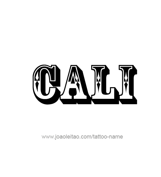 Tattoo Design Name Cali  