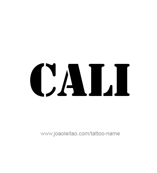 Tattoo Design Name Cali  