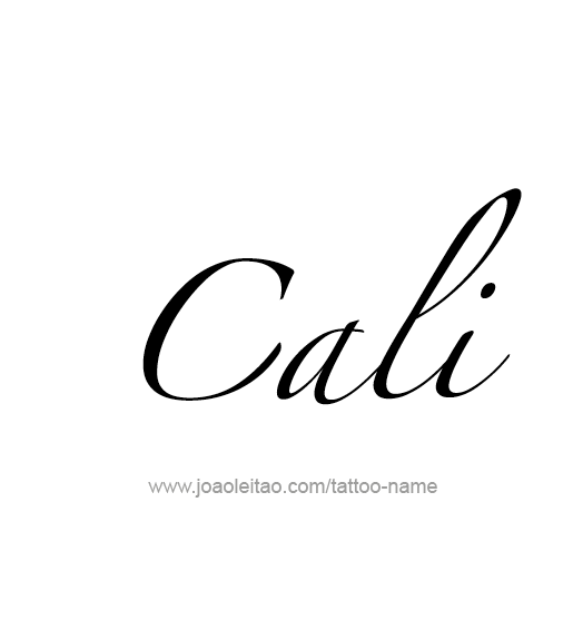 Tattoo Design Name Cali  