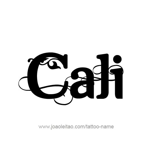 Tattoo Design Name Cali  