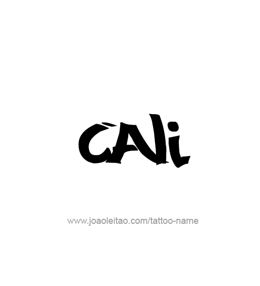 Tattoo Design Name Cali  